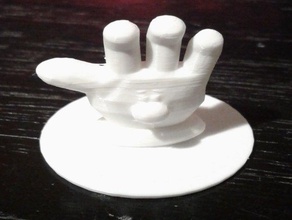 lefty - hamburger helper hand 3d print model - Mito3D
