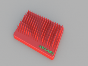 meccano - fita perfurada conselho de administração tira 3d print model - Mito3D