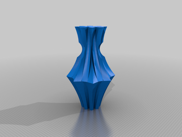 copo de nieve jarrón v2 autodesk fusion 360 florero espiral modo 3D print model - Mito3D