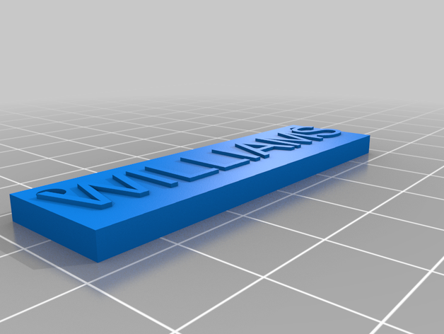 williams customized 3D print model - Mito3D