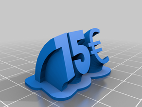 15 euri personalizado 3d print model - Mito3D