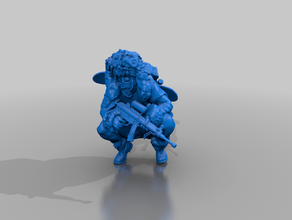 ambitionierte Abfälle survivor - underhiver inquisimunda necromunda 3d print model - Mito3D