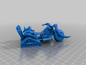 ork neige choppa vélos - bits 40k gubbins les orks warhammer 3d print model - Mito3D
