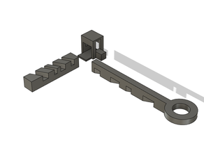 rack di blocco autodesk fusion 360 fusion360 serratura meccanica giocattolo meccanismo 3d print model - Mito3D
