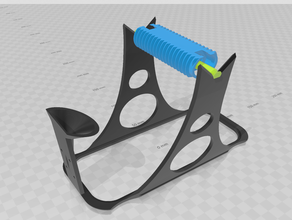 encore un autre rubbermaid bobine de filament chumpy titulaire support 3d print model - Mito3D