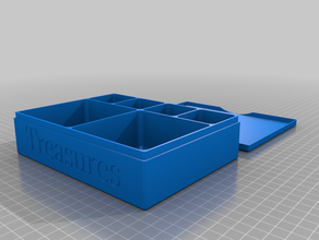 treasure box Deckel angepasst kundengebundene 3d print model - Mito3D