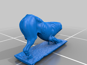 nereid monument lion statue 3d print model - Mito3D