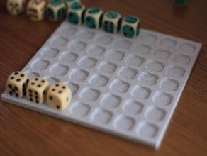customizable cublino board dice die 3d print model - Mito3D