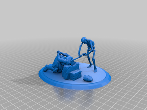 chop axe roman soldier romantic skeleton skeletor 3d print model - Mito3D