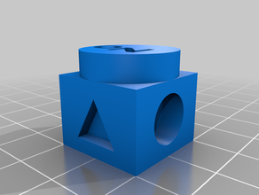 testcube 20mm calibration test 3d print model - Mito3D
