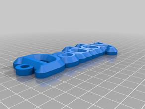 meine maßgeschneiderte Namen Schlüsselanhänger kundengebundene 3d print model - Mito3D