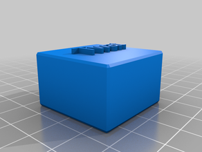 my customized adjustable improved duplo brick generator text 3d print model - Mito3D