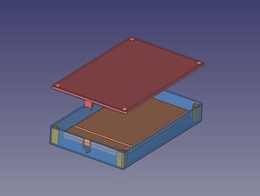 ssd başına dava contenitore durumda conteiner taşınabilir portatile 3d print model - Mito3D