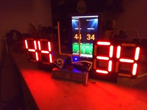 7 segment stand scoreboard 7-segment arduino 3d print model - Mito3D