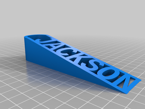 jackson doorstep customized 3d print model - Mito3D