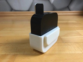 apple tv 4 + remote mount 3d print model - Mito3D
