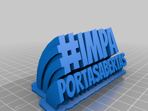 impa portas abertas personalizado 3d print model - Mito3D
