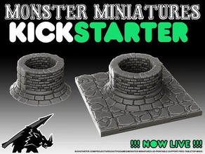 crypt pillars - kickstarter live 3d printable board dd dn death descent dnd dragon dragons dungeon dungeons eledritch fantasy fat free game games gothic horde horror iron kindoms kingdom lovecraft medieval mini miniatures minis modular monster no supports printiable props scenery set skeleton support system tabletop tilescape undead warhammer warmahordes zombie 3d print model - Mito3D