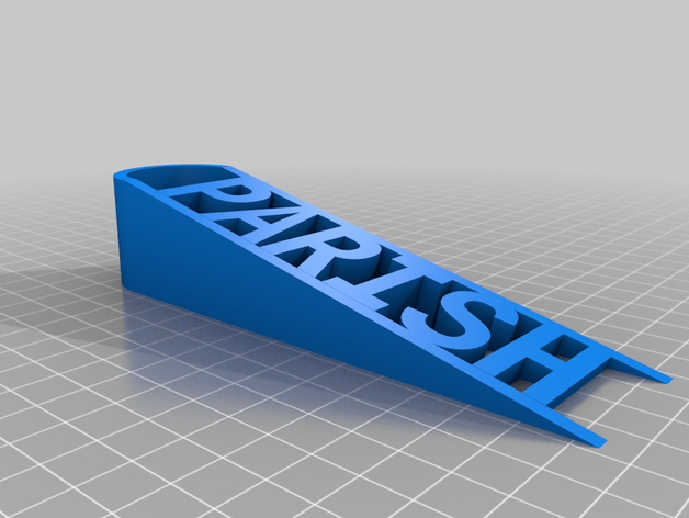 la mia porta personalizzata interrompere parrocchia su misura 3D print model - Mito3D