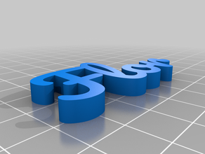 flor de texto personalizado 3d print model - Mito3D