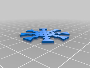 snowflake 3dmaker group 3d print model - Mito3D