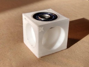 calibración cubo de cojinetes 30x30x30 30mm 608 cojinete la rodamiento 3d print model - Mito3D