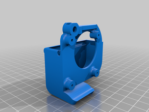 ender 3 5015 cooling fan duct stock hotend 3d print model - Mito3D