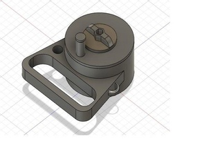 diving reel spool holder 3d print model - Mito3D