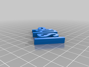 mon personnalisés iamburny de isobel trousseau clé personnalisé 3d print model - Mito3D
