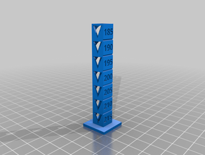 mi personalizados temp de calibración la torre 0 personalizado 3d print model - Mito3D