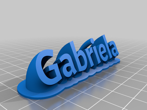 gabriela personnalisé 3d print model - Mito3D