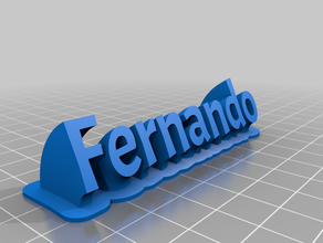 fernando customized 3d print model - Mito3D