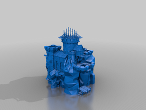 stronghold - 28mm scale revisit remeshed aos castle manowar terrain warhammer whfb 3d print model - Mito3D
