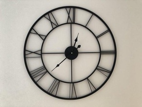 numeral romano relógio de parede 3d print model - Mito3D