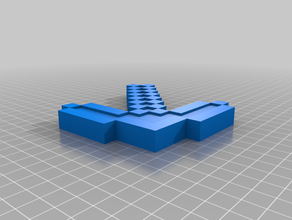minecraft Anahtarlık hediye kazma 3d print model - Mito3D