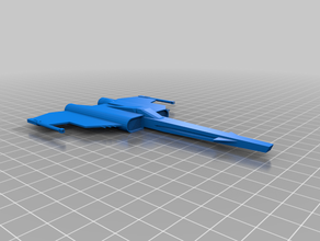 s42 spearhead jet plane space spaceship 3d print model - Mito3D