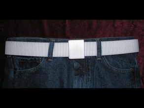 shift buckle meander shaped stretch belt waistbelt wearable 3d print model - Mito3D