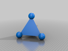 poliedro coordinaci n tetra drico química a cristalografia 3d print model - Mito3D