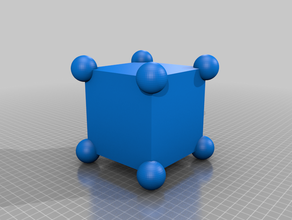 poliedro coordinaci n c bico de la chimie cristallographie 3d print model - Mito3D