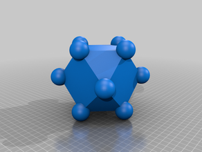 poliedro coordinaci n cubocta drico química la cristalografía 3d print model - Mito3D