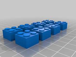 tijolos de lego 3d print model - Mito3D