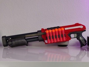 nerf magnus 32mm pvc boru adaptörü av tüfeği blaster dartblaster nerfgun silah mod 3d print model - Mito3D