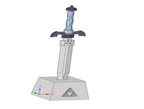 tri fuerza de la espada trifoce 3d print model - Mito3D
