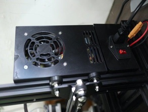 cubierta de alimentación ender 3s tranquilo 8015 ventilador 3 fuente la más 3d print model - Mito3D