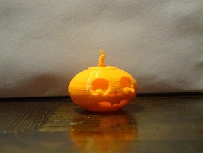 happy little pumkin halloween 3d print model - Mito3D