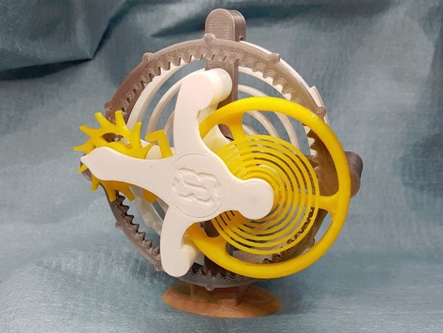 stand tourbillon base remix Halter 3D print model - Mito3D