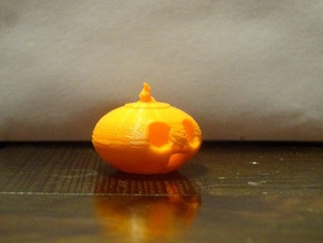 surprised little pumking halloween 3d print model - Mito3D