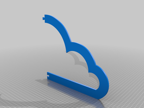 cloud stencil telaio 3d print model - Mito3D