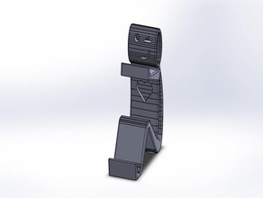 telefon tutucu kırpan adam standı göz emoji 3d print model - Mito3D