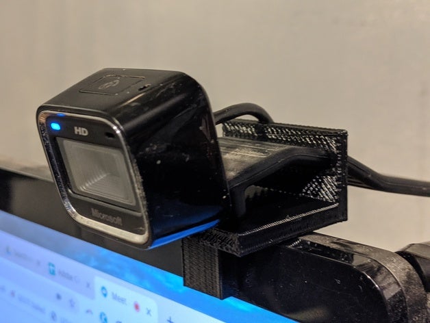 clip per monitor microsoft lifecam hd-5000 webcam 3D print model - Mito3D